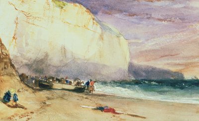 The Undercliff, 1828 by Richard Parkes Bonington
